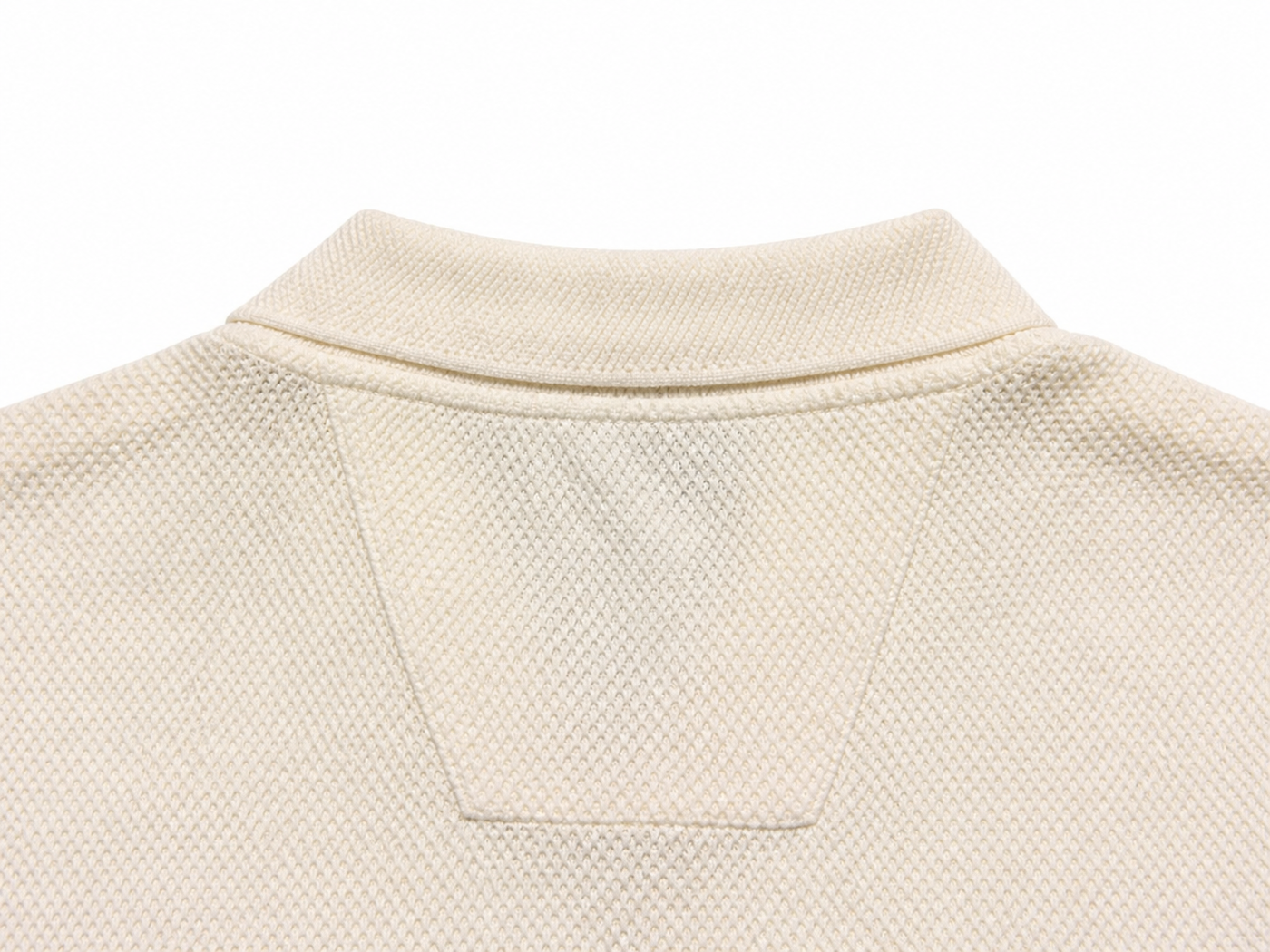 POLO ITALIANA OFF OFF WHITE DETALHE GOLA COSTAS