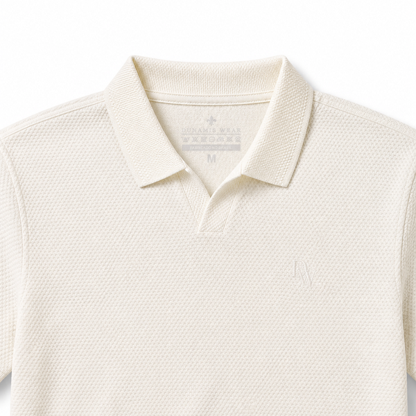POLO ITALIANA OFF OFF WHITE DETALHE GOLA FRENTE