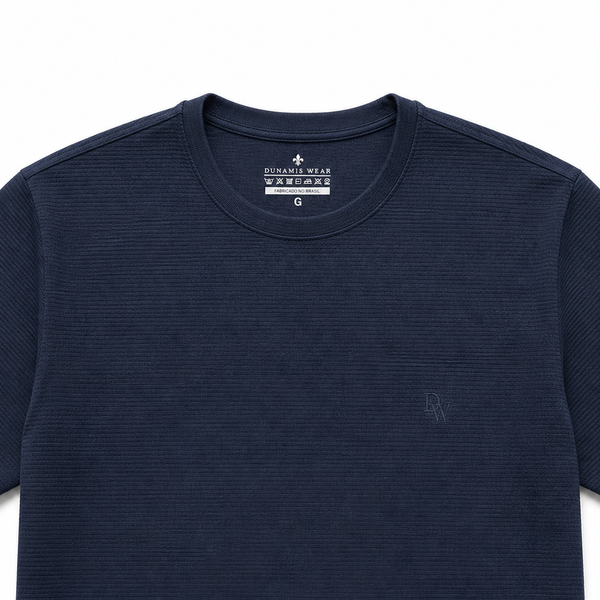 T SHIRT ROMA AZUL MARINHO DETALHE GOLA FRENTE